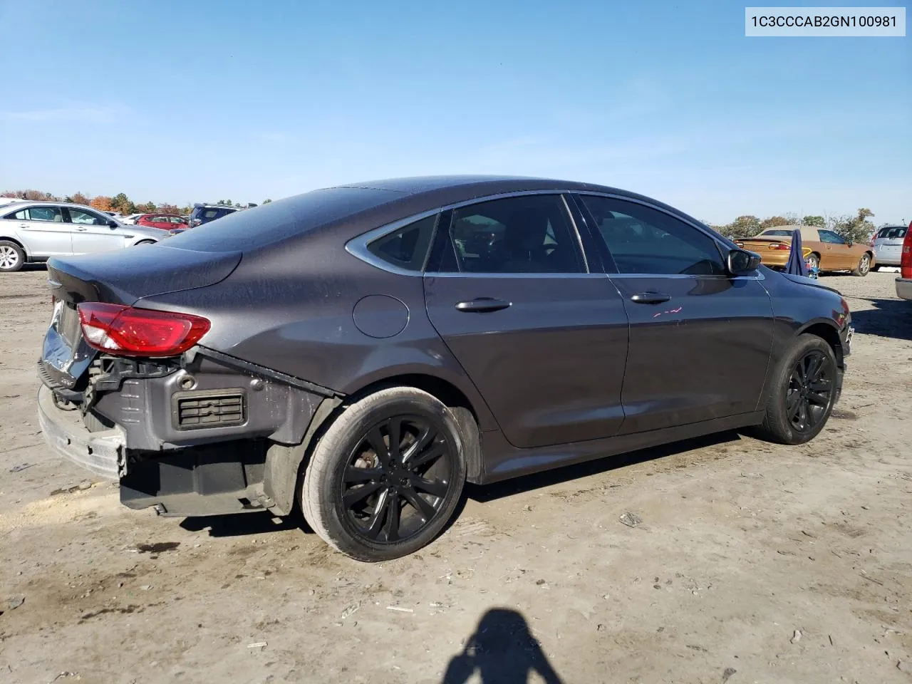 2016 Chrysler 200 Limited VIN: 1C3CCCAB2GN100981 Lot: 78467684