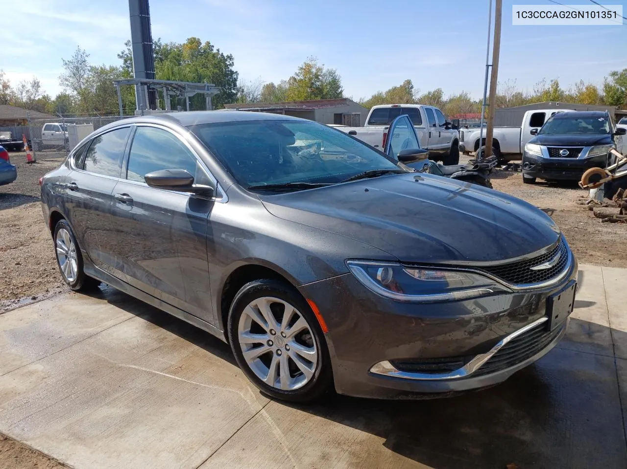 2016 Chrysler 200 Limited VIN: 1C3CCCAG2GN101351 Lot: 79909734