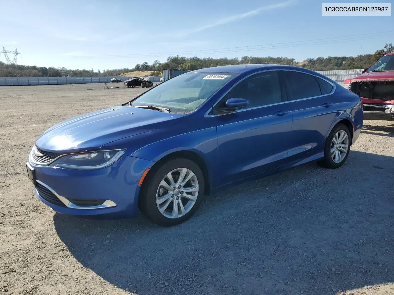 2016 Chrysler 200 Limited VIN: 1C3CCCAB8GN123987 Lot: 80163504