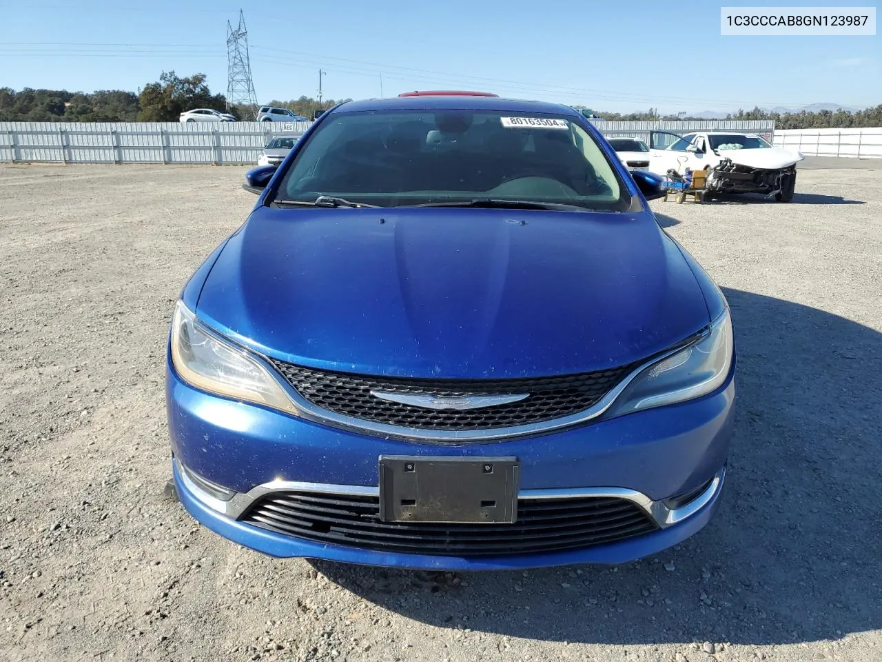 2016 Chrysler 200 Limited VIN: 1C3CCCAB8GN123987 Lot: 80163504