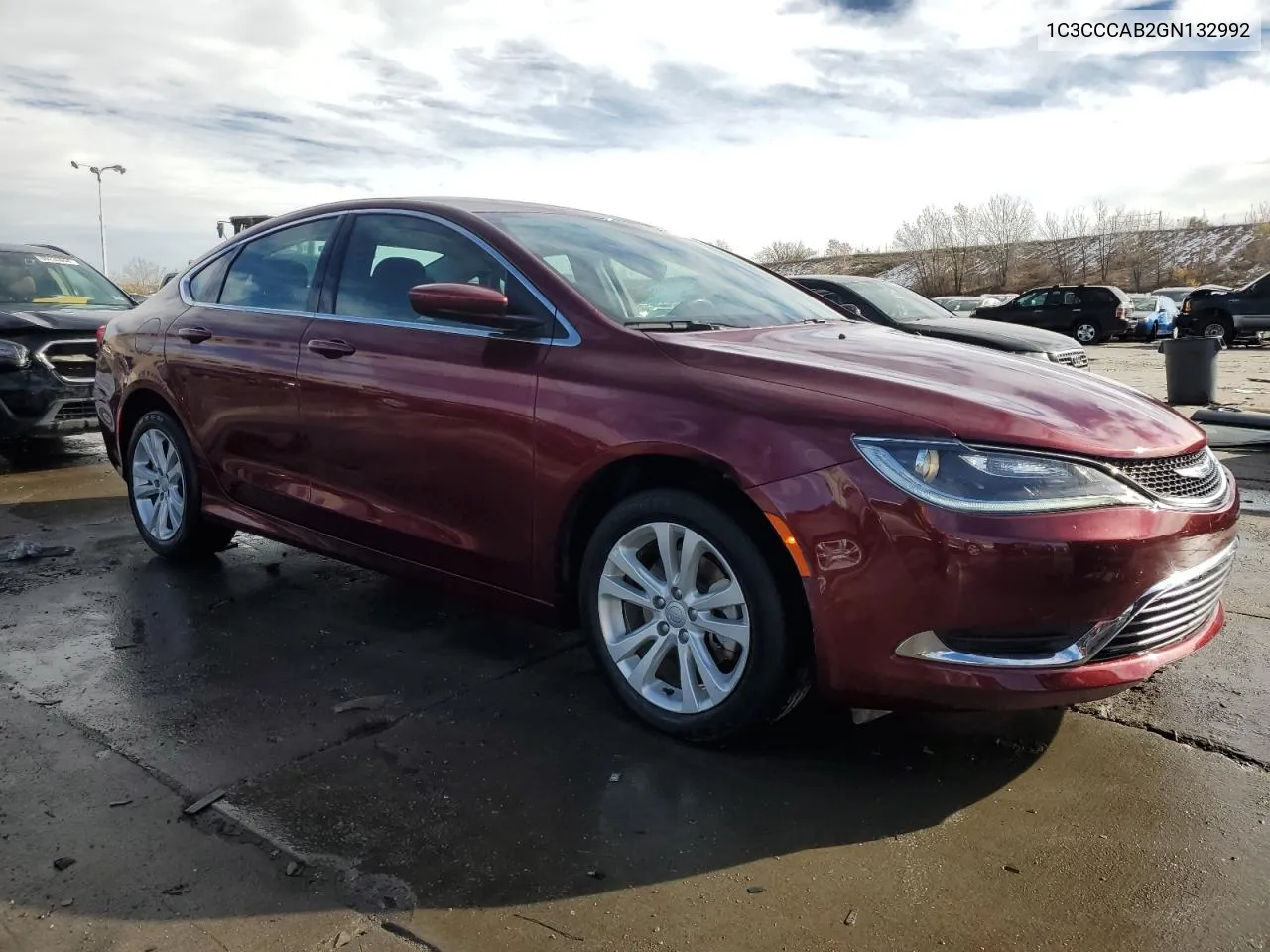 2016 Chrysler 200 Limited VIN: 1C3CCCAB2GN132992 Lot: 80331504