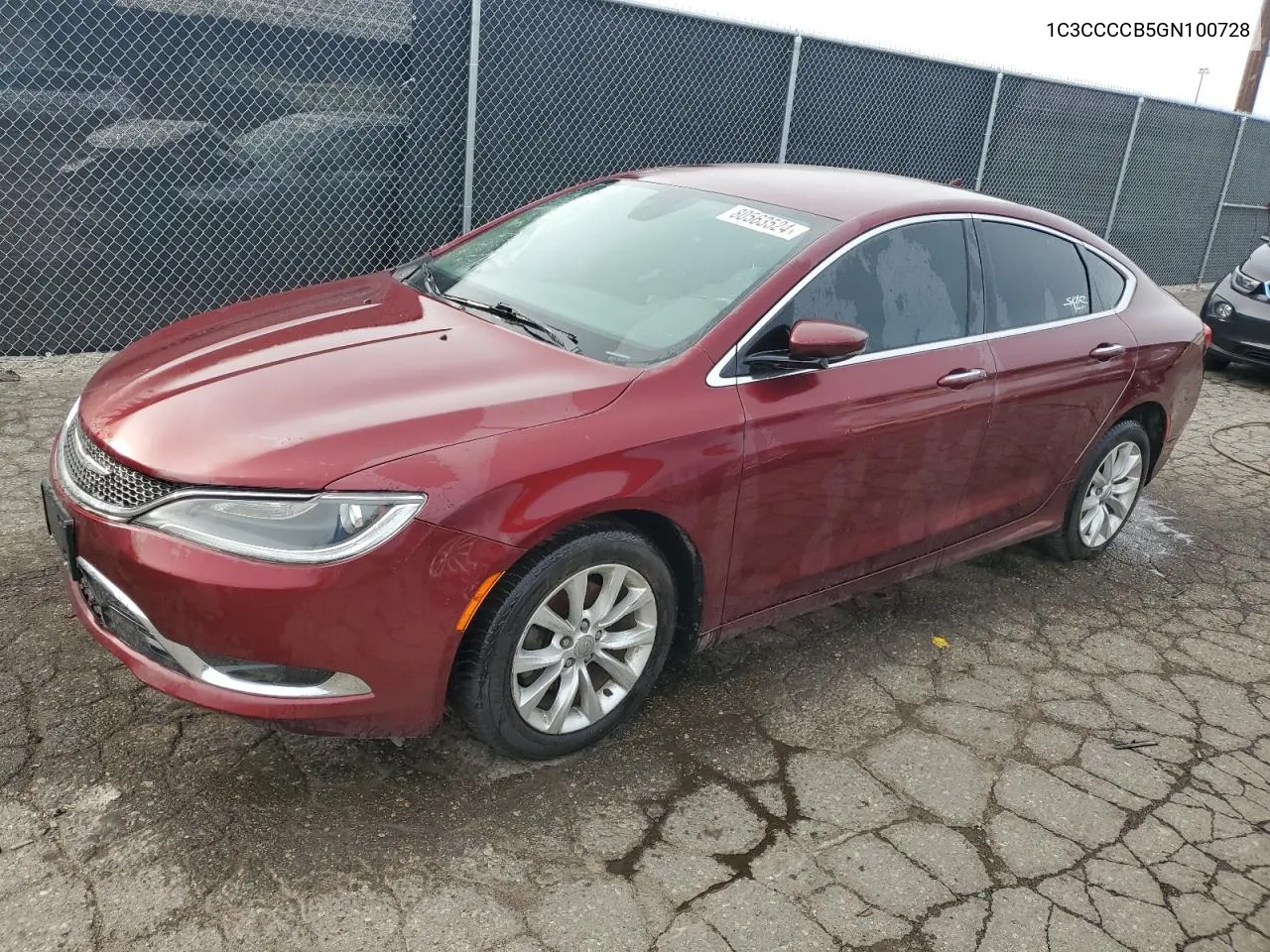 2016 Chrysler 200 C VIN: 1C3CCCCB5GN100728 Lot: 80563524