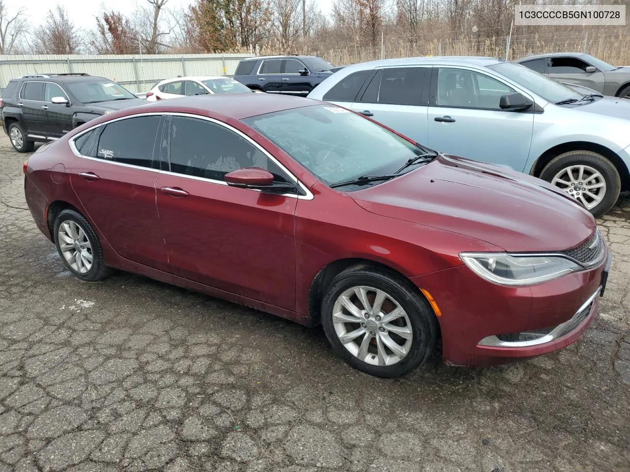 2016 Chrysler 200 C VIN: 1C3CCCCB5GN100728 Lot: 80563524