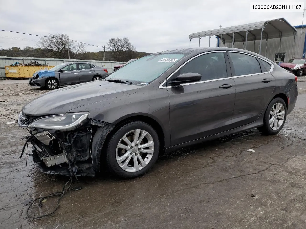 2016 Chrysler 200 Limited VIN: 1C3CCCAB2GN111107 Lot: 80688794