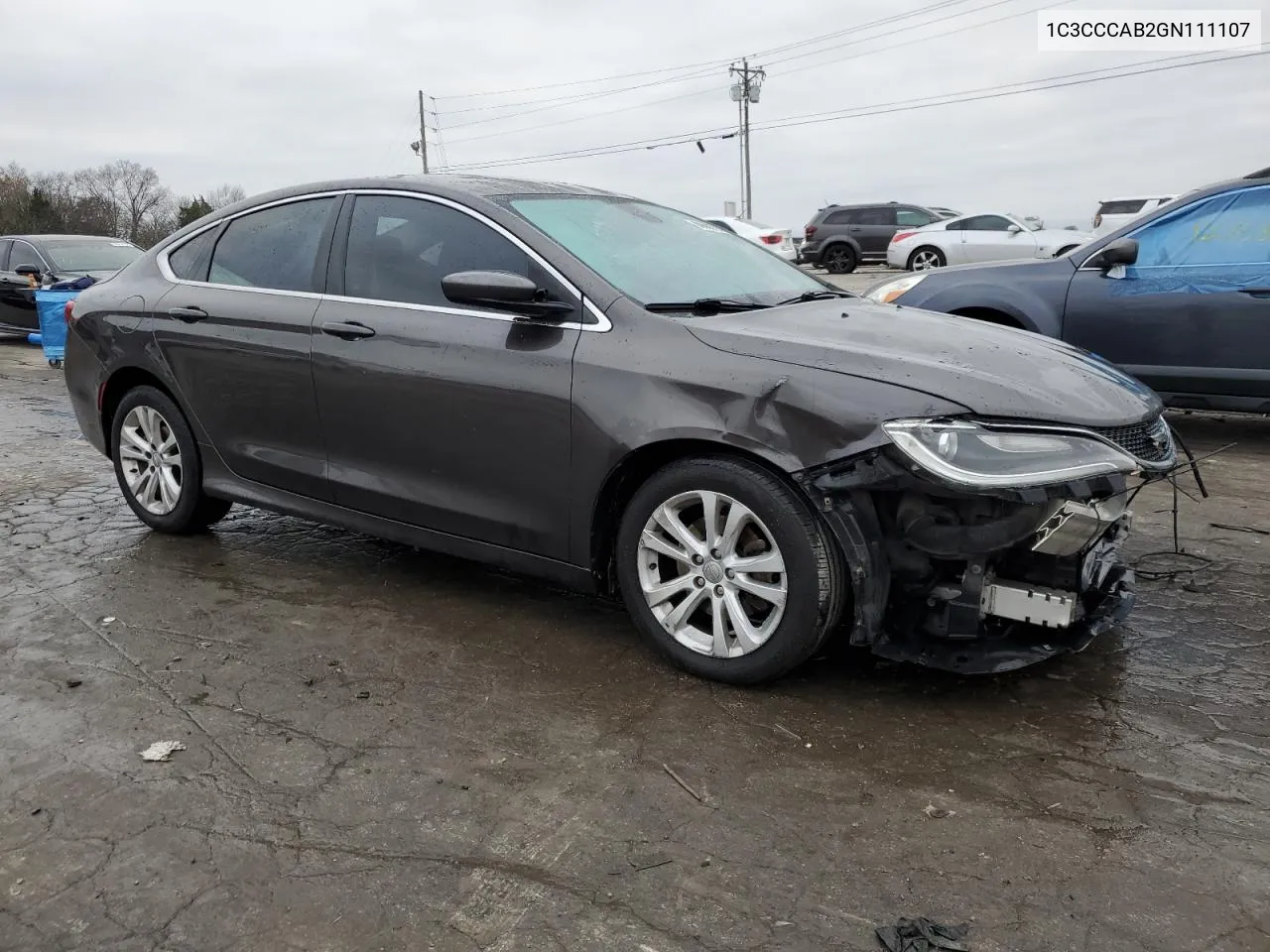 2016 Chrysler 200 Limited VIN: 1C3CCCAB2GN111107 Lot: 80688794