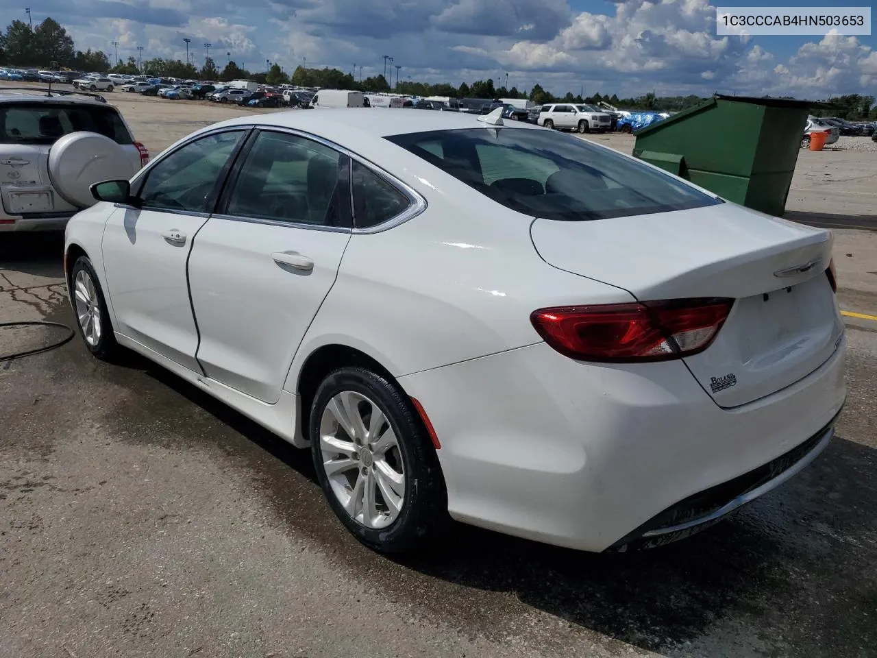 2017 Chrysler 200 Limited VIN: 1C3CCCAB4HN503653 Lot: 72059344