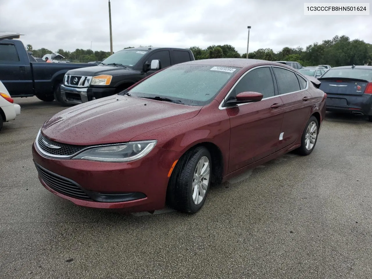 2017 Chrysler 200 Lx VIN: 1C3CCCFB8HN501624 Lot: 74969094