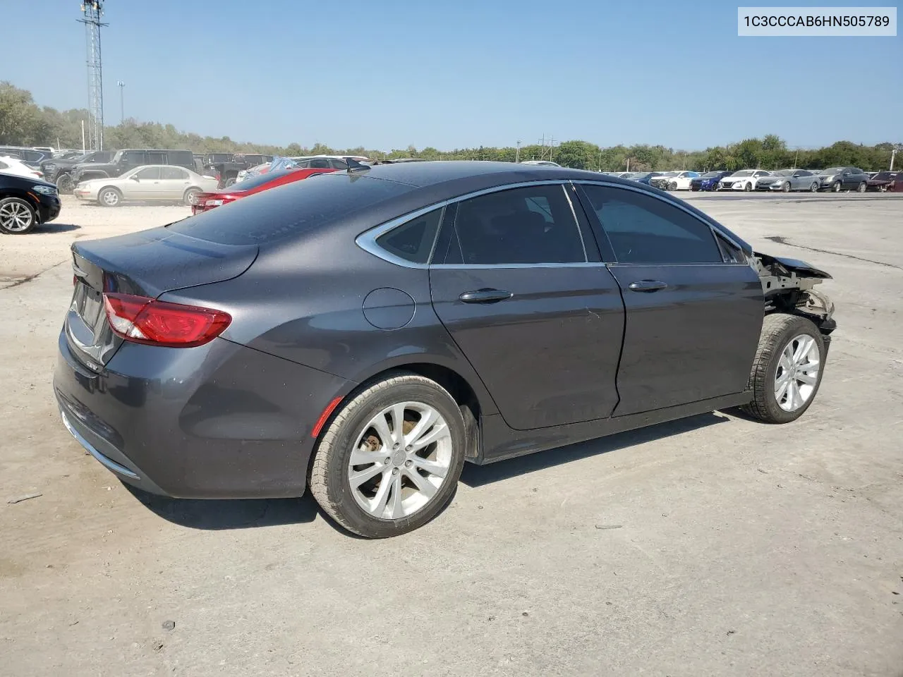 2017 Chrysler 200 Limited VIN: 1C3CCCAB6HN505789 Lot: 75058104