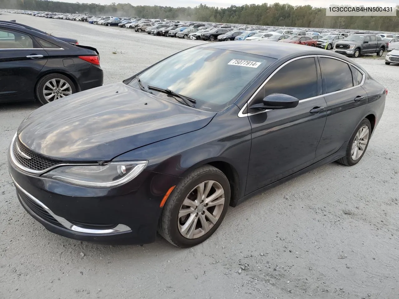 2017 Chrysler 200 Limited VIN: 1C3CCCAB4HN500431 Lot: 75077914