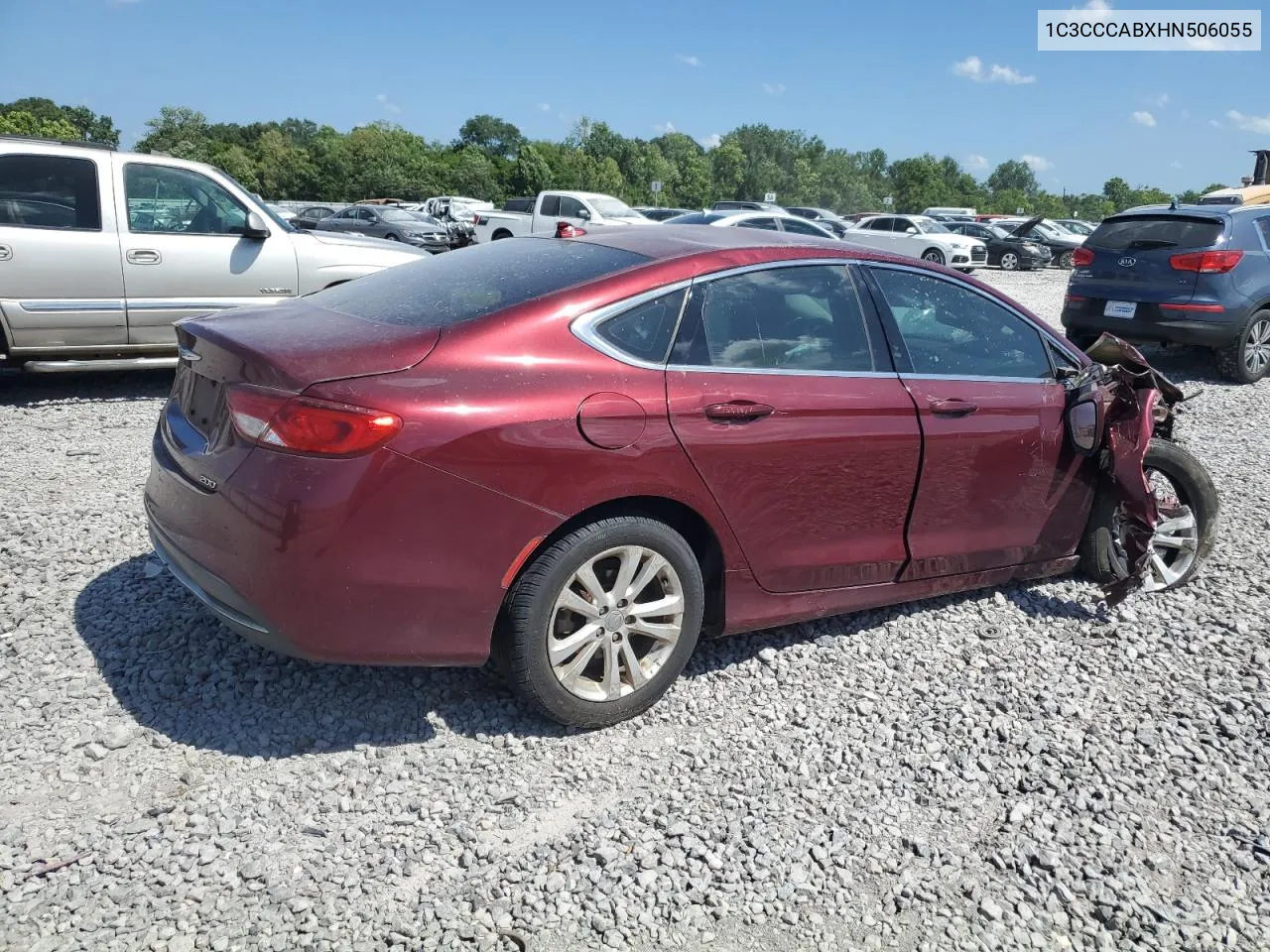 2017 Chrysler 200 Limited VIN: 1C3CCCABXHN506055 Lot: 75642654