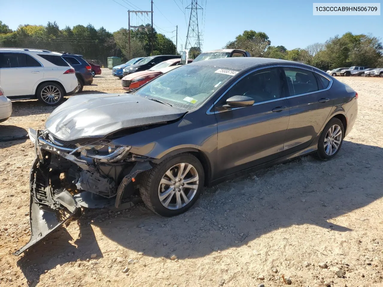 2017 Chrysler 200 Limited VIN: 1C3CCCAB9HN506709 Lot: 75888794