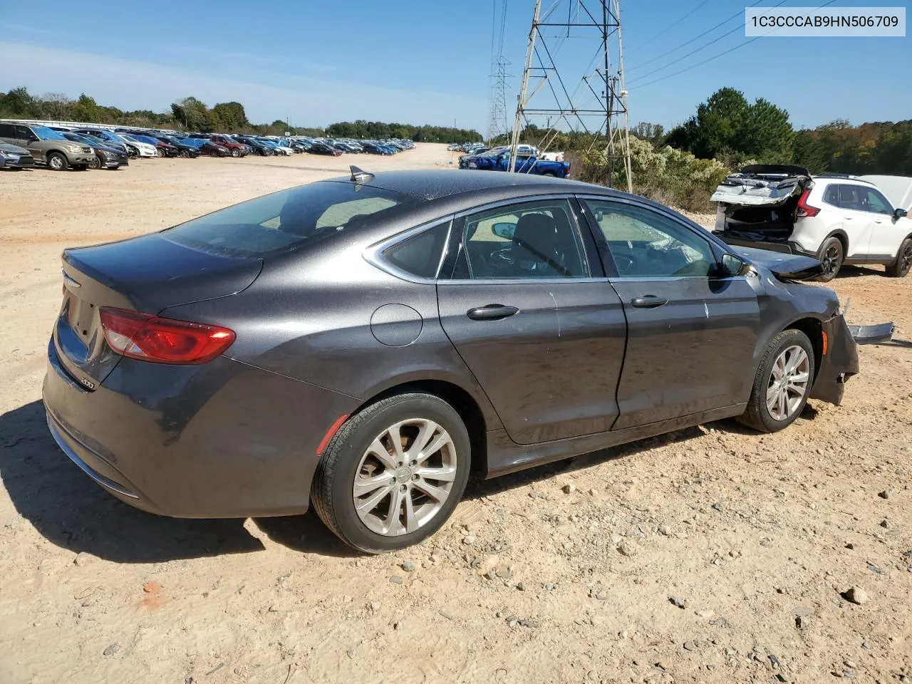 2017 Chrysler 200 Limited VIN: 1C3CCCAB9HN506709 Lot: 75888794