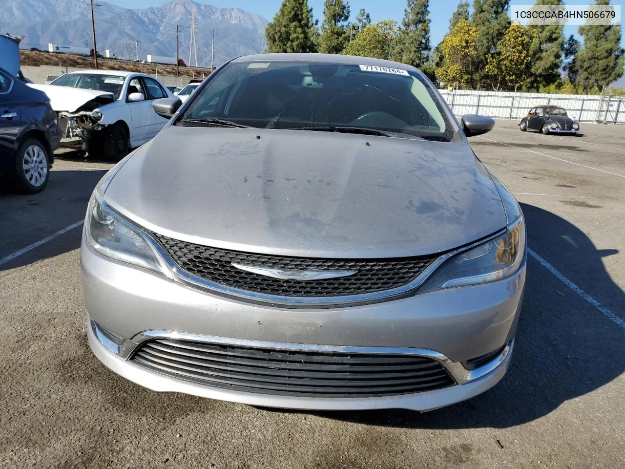 2017 Chrysler 200 Limited VIN: 1C3CCCAB4HN506679 Lot: 77176764