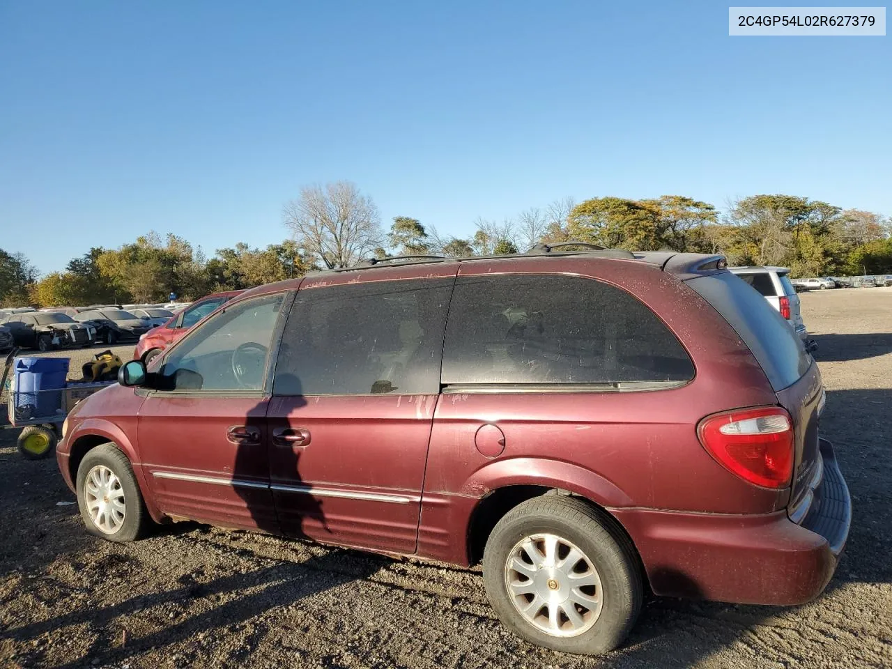 2002 Chrysler Town & Country Lxi VIN: 2C4GP54L02R627379 Lot: 75958104