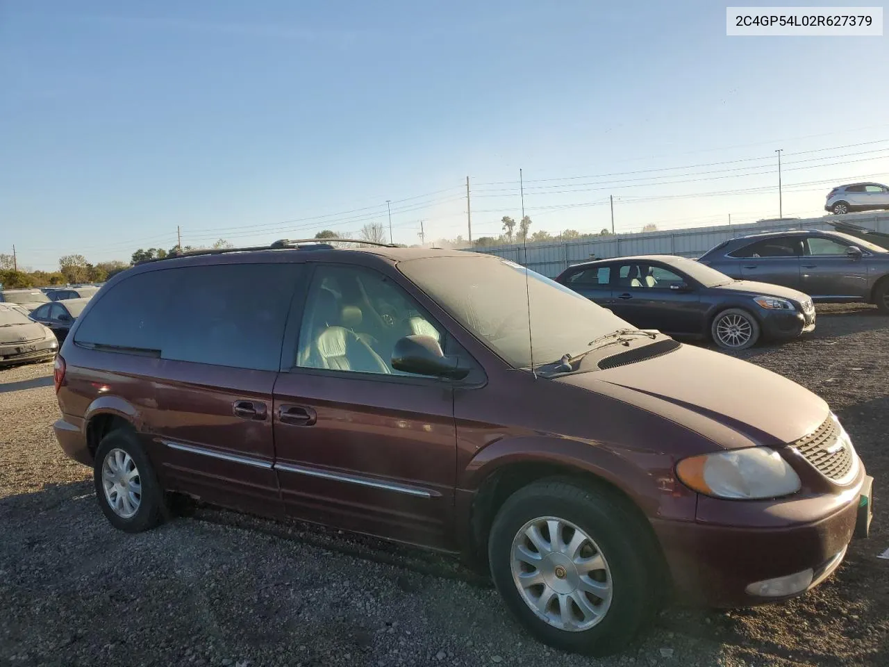 2002 Chrysler Town & Country Lxi VIN: 2C4GP54L02R627379 Lot: 75958104