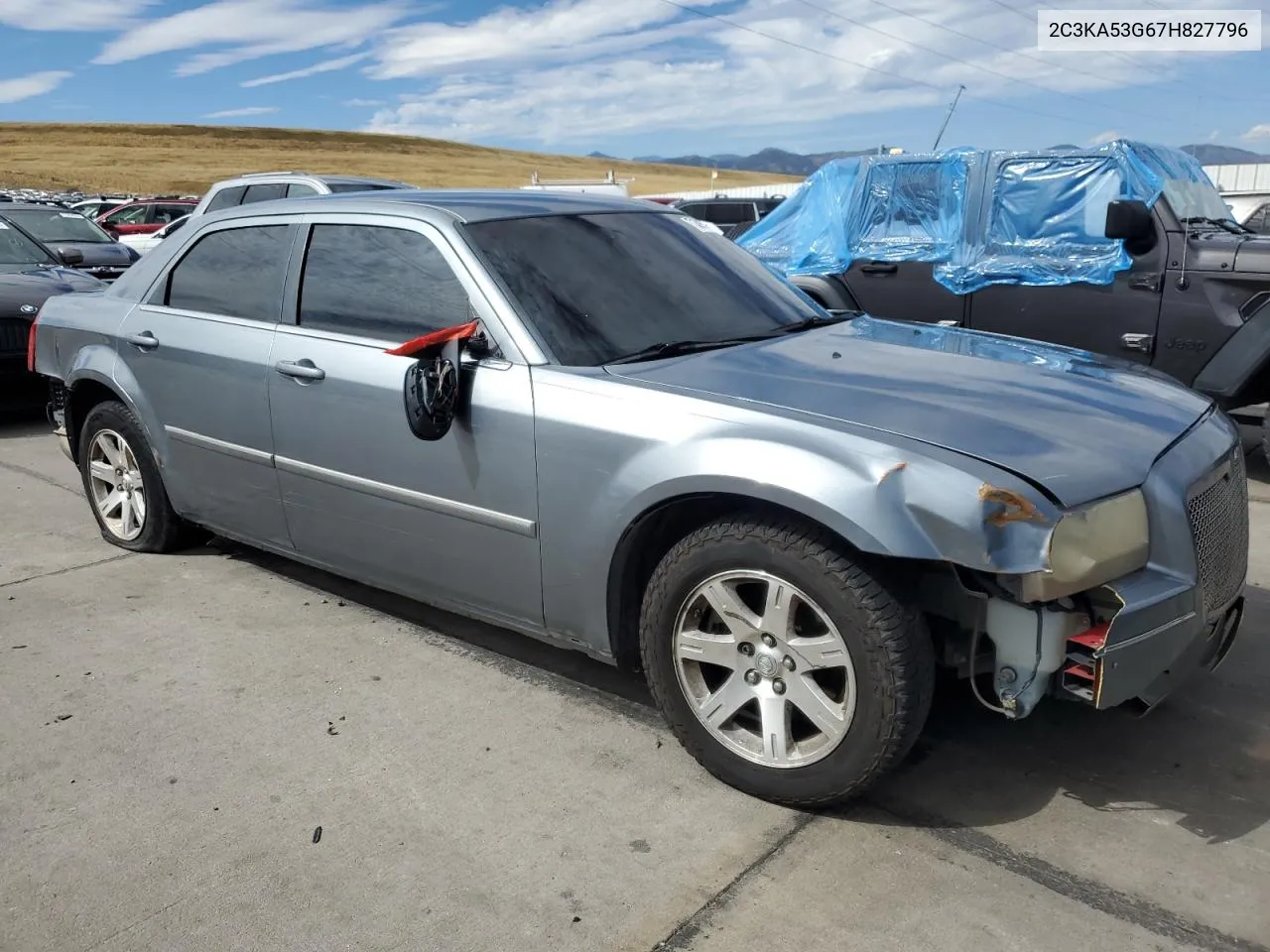 2007 Chrysler 300 Touring VIN: 2C3KA53G67H827796 Lot: 71590594