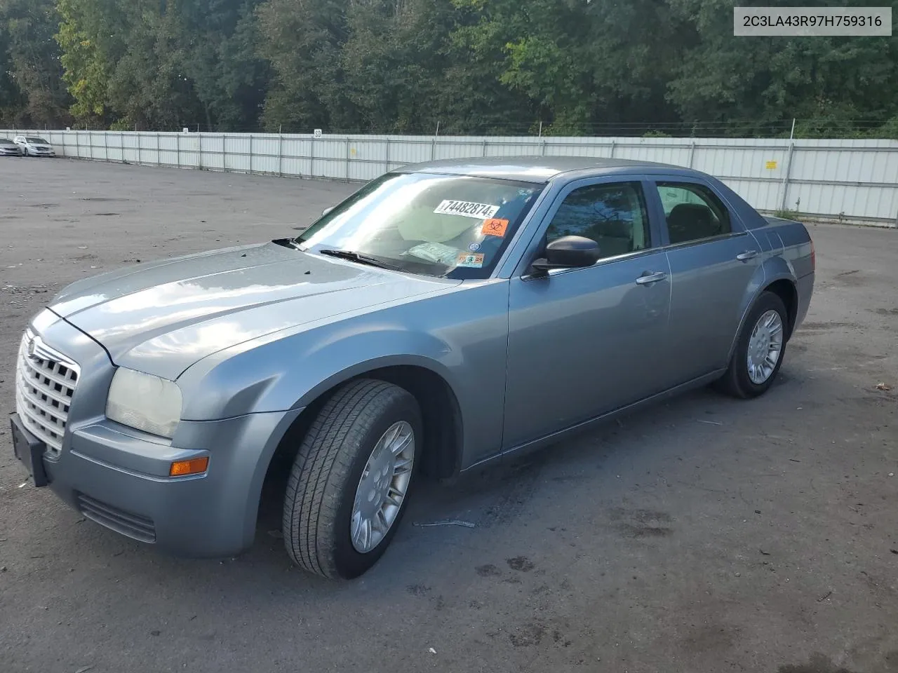 2007 Chrysler 300 VIN: 2C3LA43R97H759316 Lot: 74482874