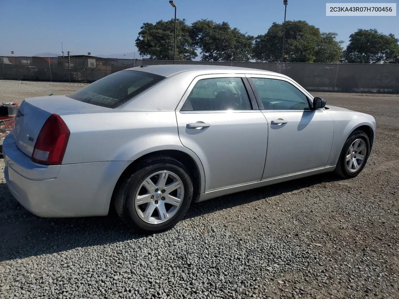 2007 Chrysler 300 VIN: 2C3KA43R07H700456 Lot: 75009484