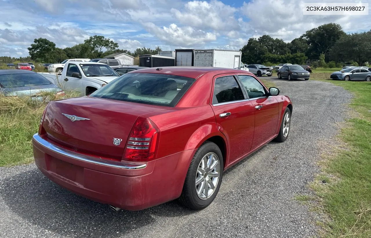 2007 Chrysler 300C VIN: 2C3KA63H57H698027 Lot: 75513974