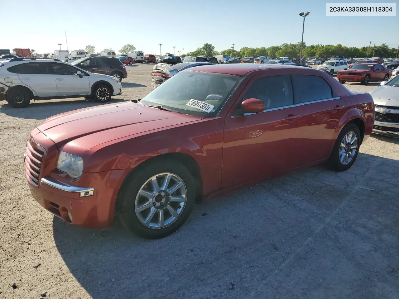 2008 Chrysler 300 Limited VIN: 2C3KA33G08H118304 Lot: 56867304