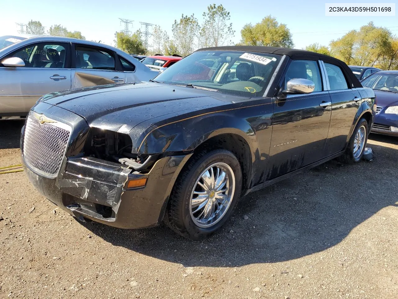 2009 Chrysler 300 Lx VIN: 2C3KA43D59H501698 Lot: 72751934