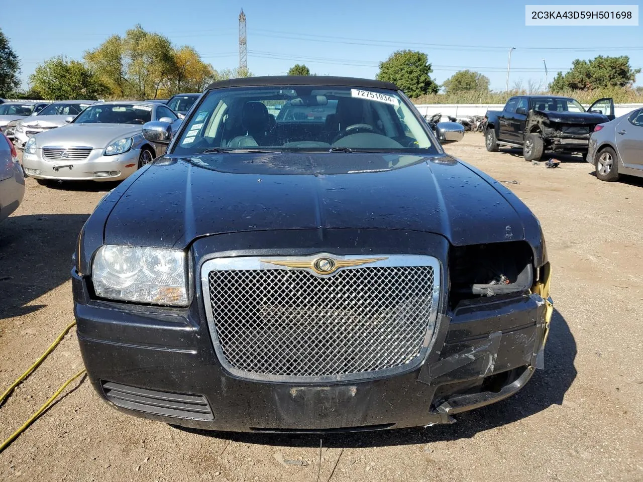 2009 Chrysler 300 Lx VIN: 2C3KA43D59H501698 Lot: 72751934