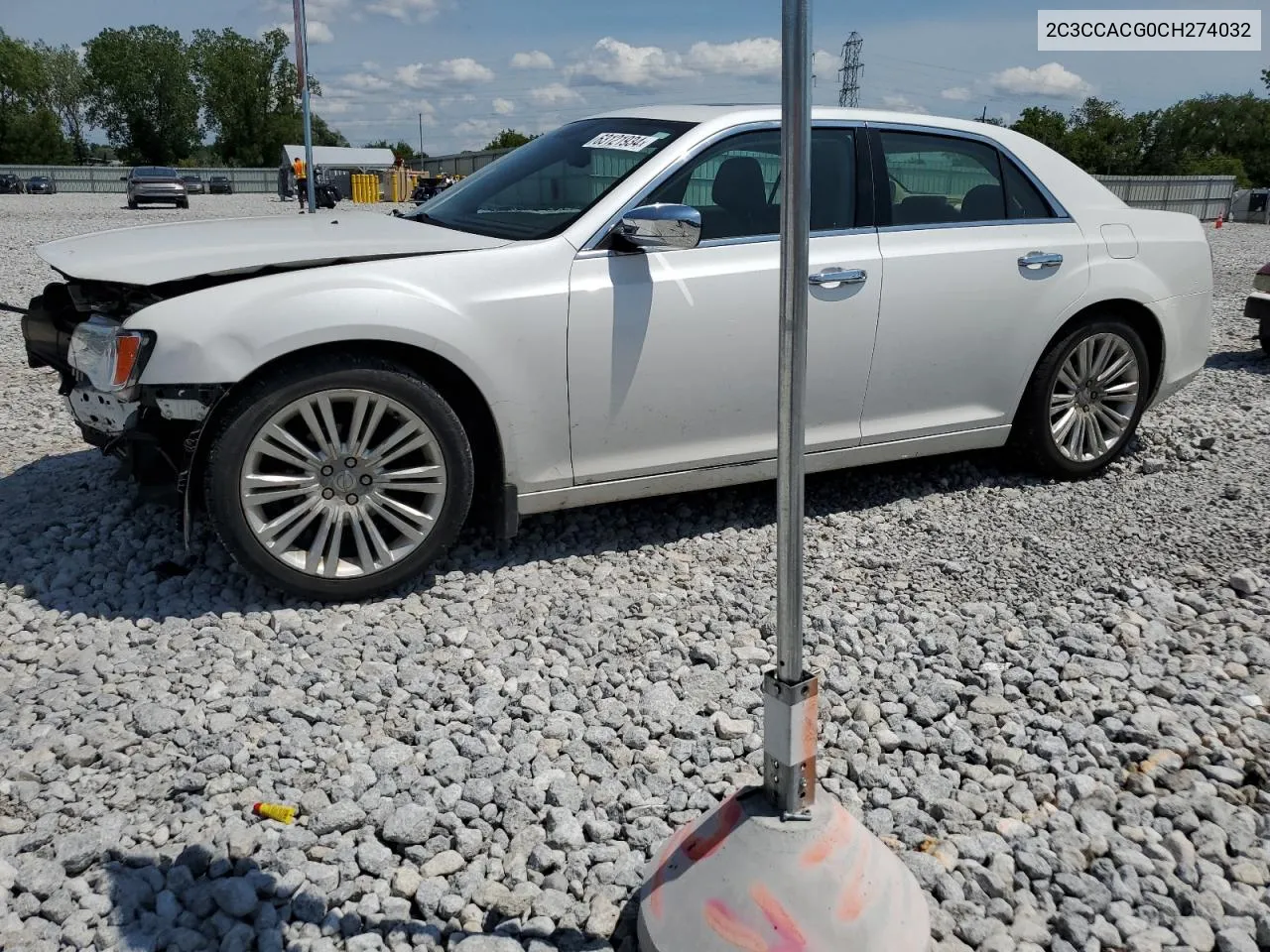 2012 Chrysler 300 Limited VIN: 2C3CCACG0CH274032 Lot: 63121934