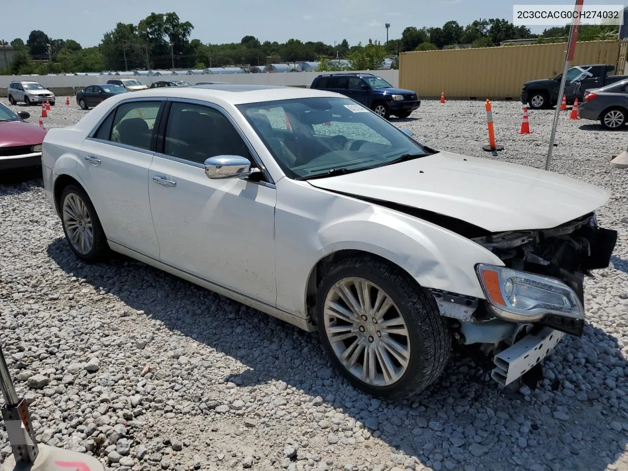 2012 Chrysler 300 Limited VIN: 2C3CCACG0CH274032 Lot: 63121934