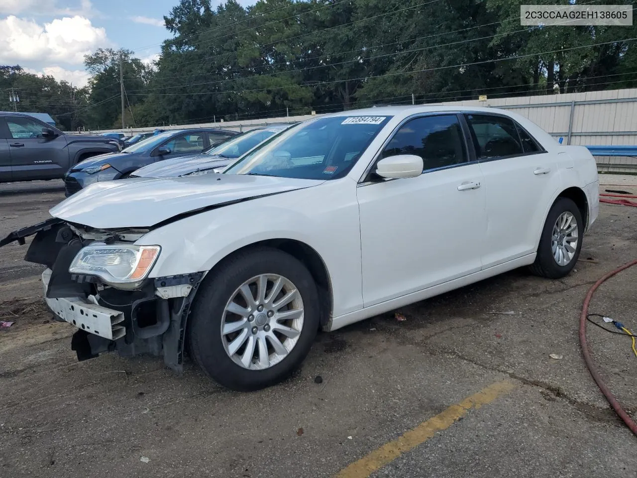 2014 Chrysler 300 VIN: 2C3CCAAG2EH138605 Lot: 72384794