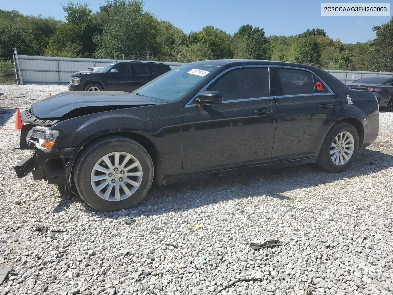 2014 Chrysler 300 VIN: 2C3CCAAG3EH260003 Lot: 72419414