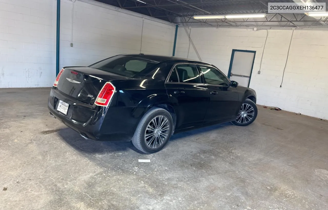 2014 Chrysler 300 S VIN: 2C3CCAGGXEH136477 Lot: 72784894