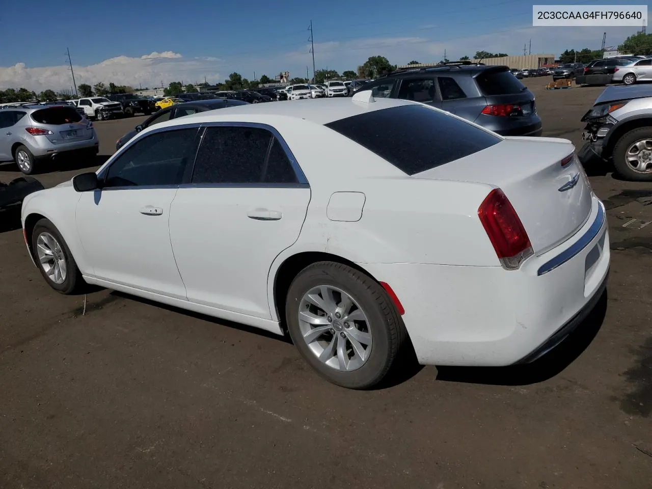 2015 Chrysler 300 Limited VIN: 2C3CCAAG4FH796640 Lot: 59787974