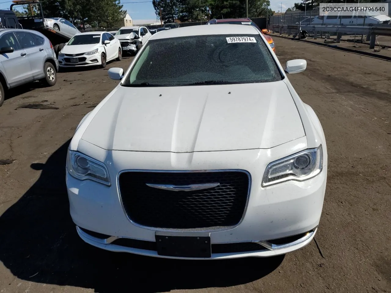 2015 Chrysler 300 Limited VIN: 2C3CCAAG4FH796640 Lot: 59787974