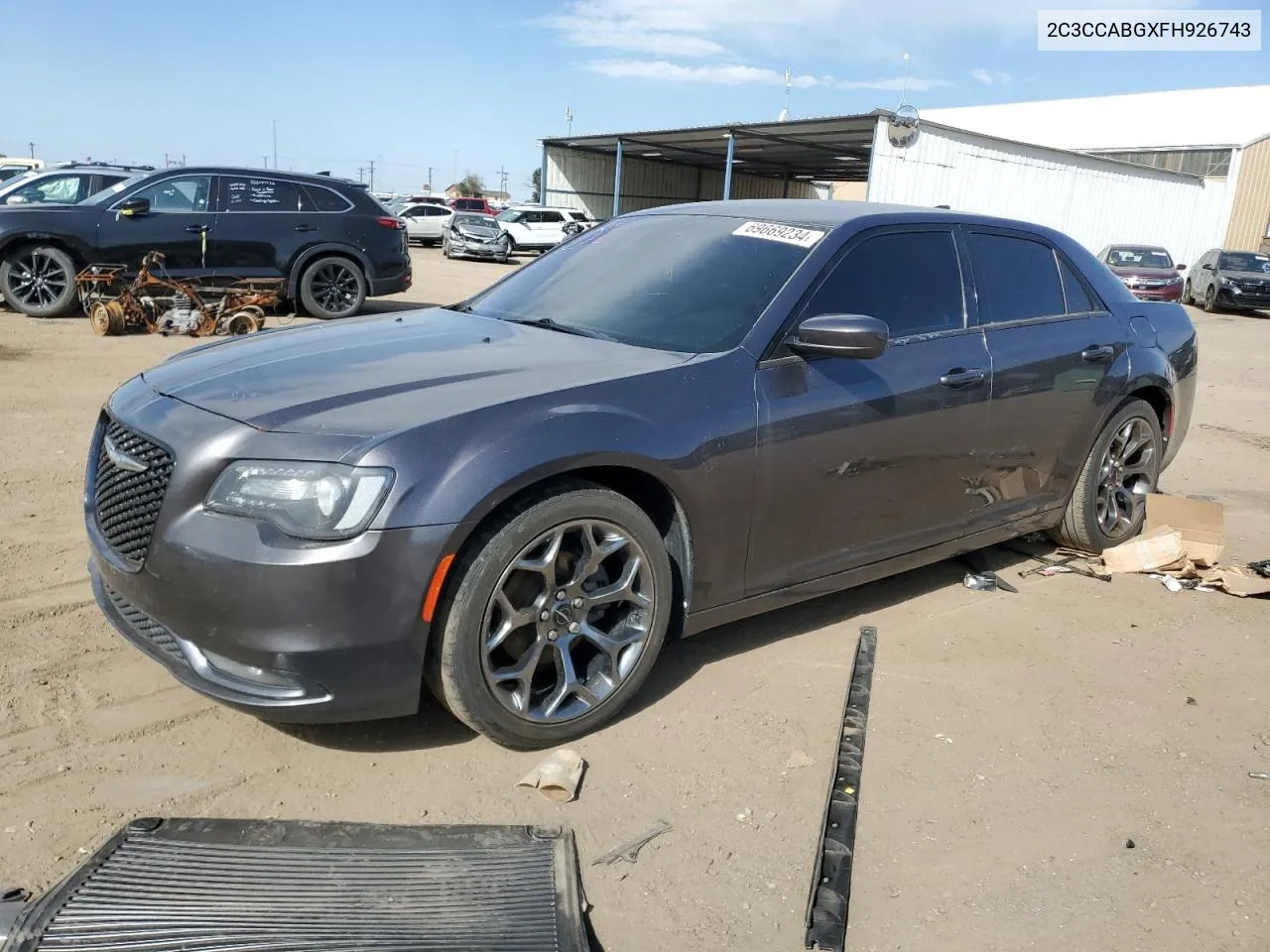 2015 Chrysler 300 S VIN: 2C3CCABGXFH926743 Lot: 69669234