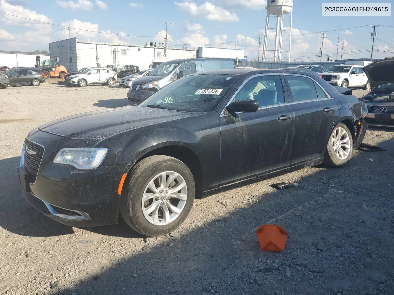 2015 Chrysler 300 Limited VIN: 2C3CCAAG1FH749615 Lot: 71931334