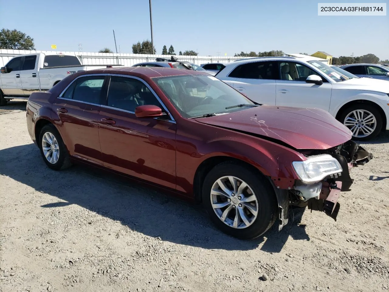 2015 Chrysler 300 Limited VIN: 2C3CCAAG3FH881744 Lot: 73573534