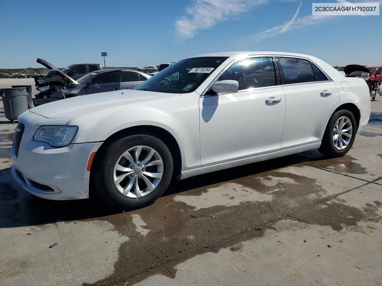 2015 Chrysler 300 Limited VIN: 2C3CCAAG4FH792037 Lot: 76275284