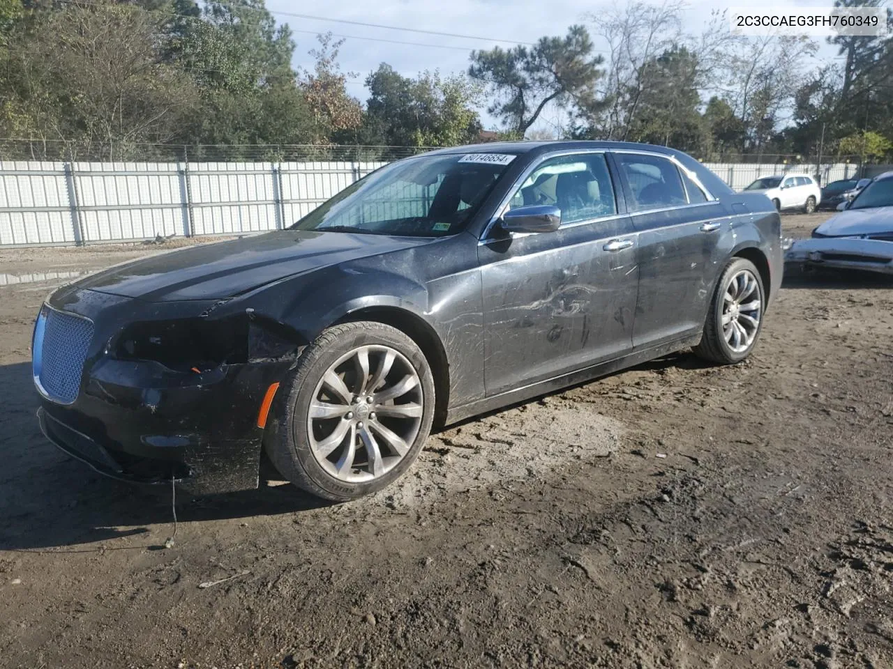 2015 Chrysler 300C VIN: 2C3CCAEG3FH760349 Lot: 80146654