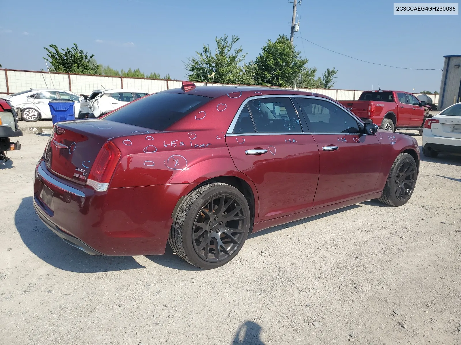 2C3CCAEG4GH230036 2016 Chrysler 300C