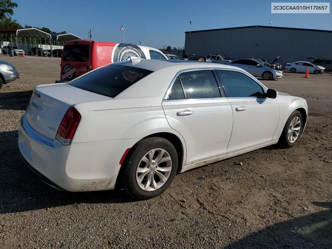 2C3CCAAG1GH170657 2016 Chrysler 300 Limited