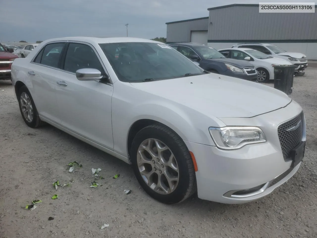 2016 Chrysler 300C Platinum VIN: 2C3CCASG0GH113106 Lot: 68644274