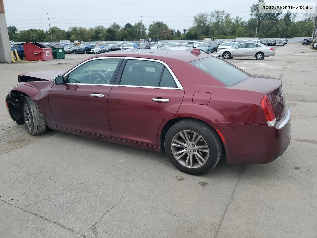 2016 Chrysler 300C VIN: 2C3CCAEG2GH243500 Lot: 73386314