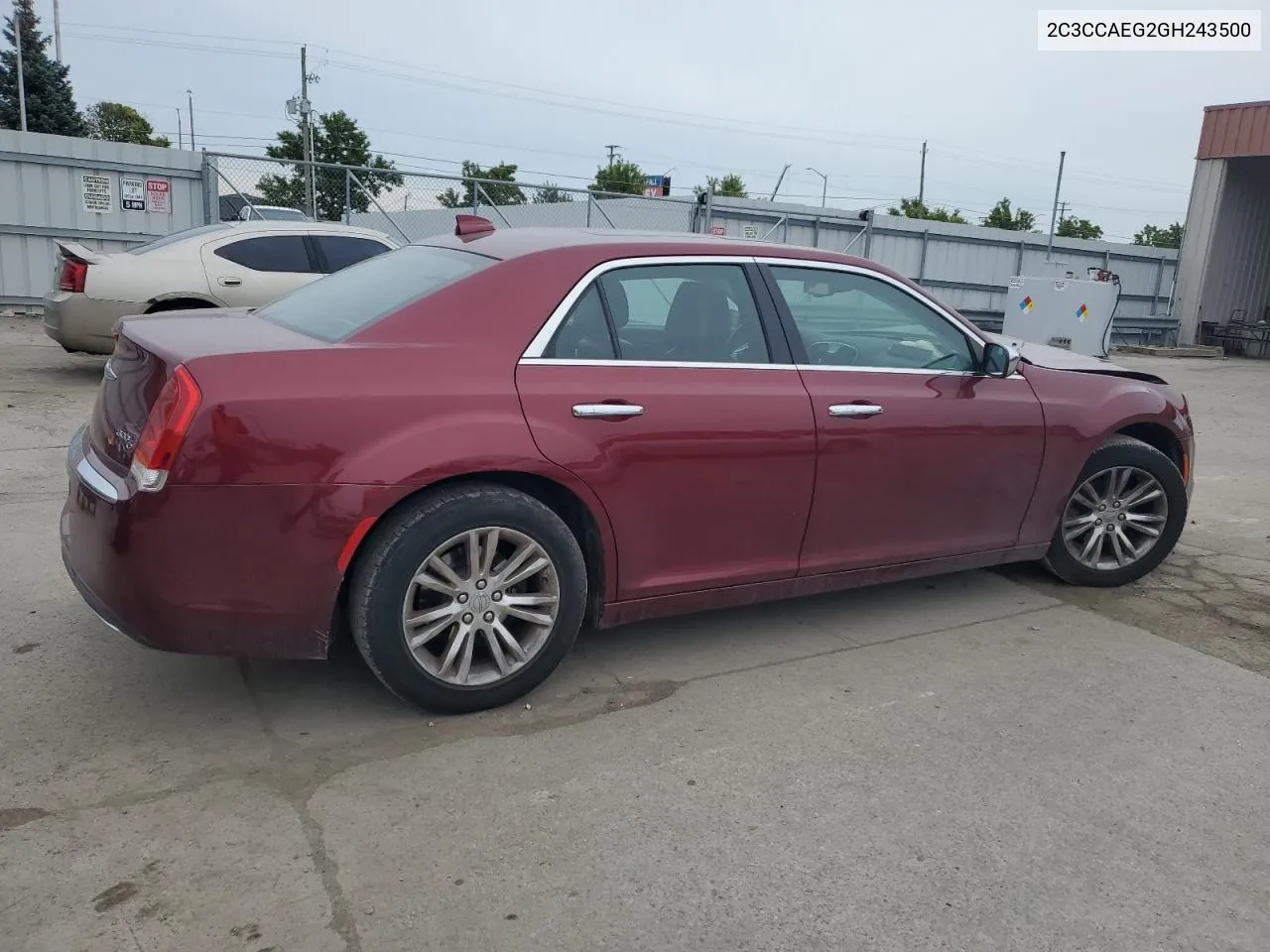 2016 Chrysler 300C VIN: 2C3CCAEG2GH243500 Lot: 73386314