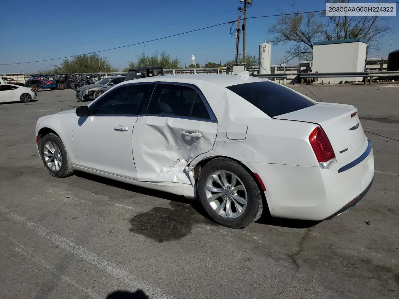 2016 Chrysler 300 Limited VIN: 2C3CCAAG0GH224322 Lot: 73807564