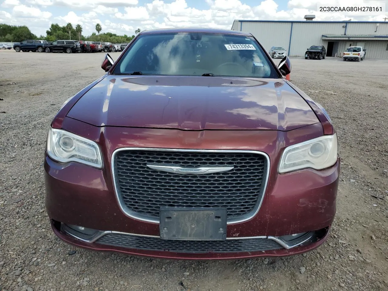 2016 Chrysler 300 Limited VIN: 2C3CCAAG8GH278161 Lot: 74313394