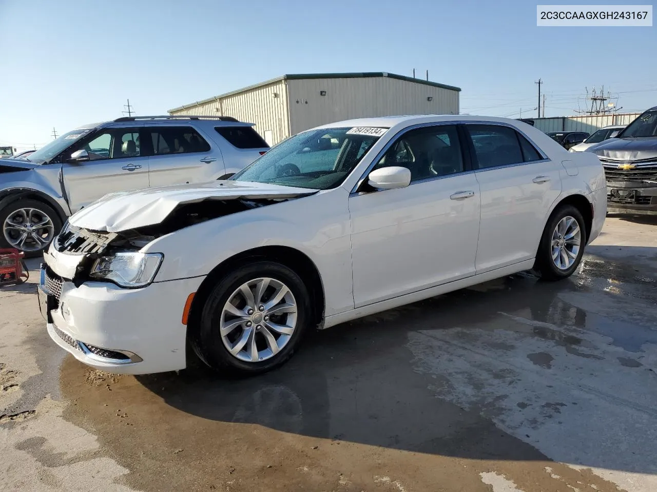 2016 Chrysler 300 Limited VIN: 2C3CCAAGXGH243167 Lot: 78419134