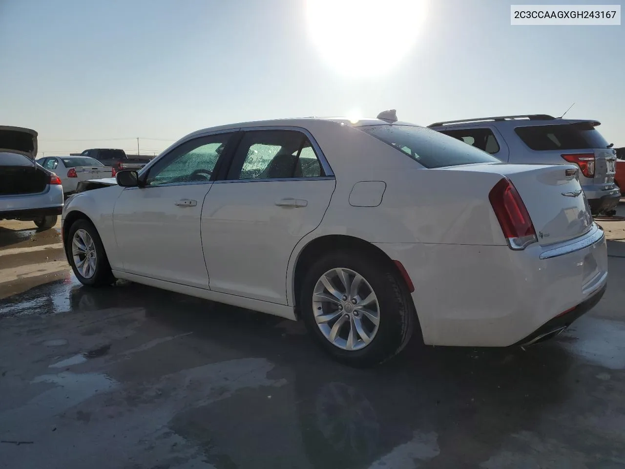 2016 Chrysler 300 Limited VIN: 2C3CCAAGXGH243167 Lot: 78419134