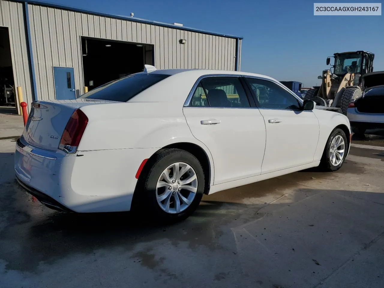 2016 Chrysler 300 Limited VIN: 2C3CCAAGXGH243167 Lot: 78419134