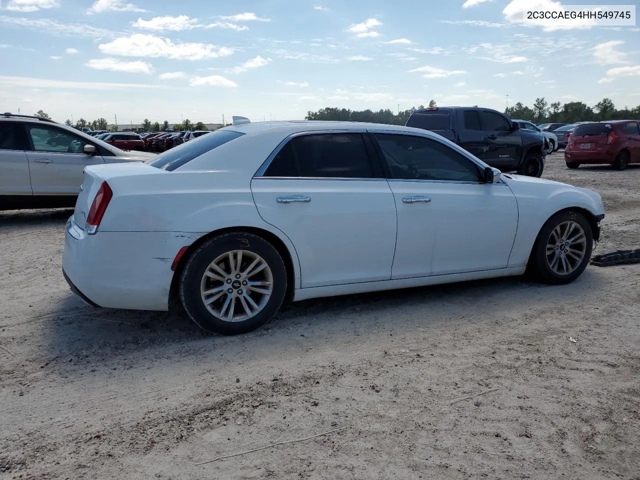 2017 Chrysler 300C VIN: 2C3CCAEG4HH549745 Lot: 69161344