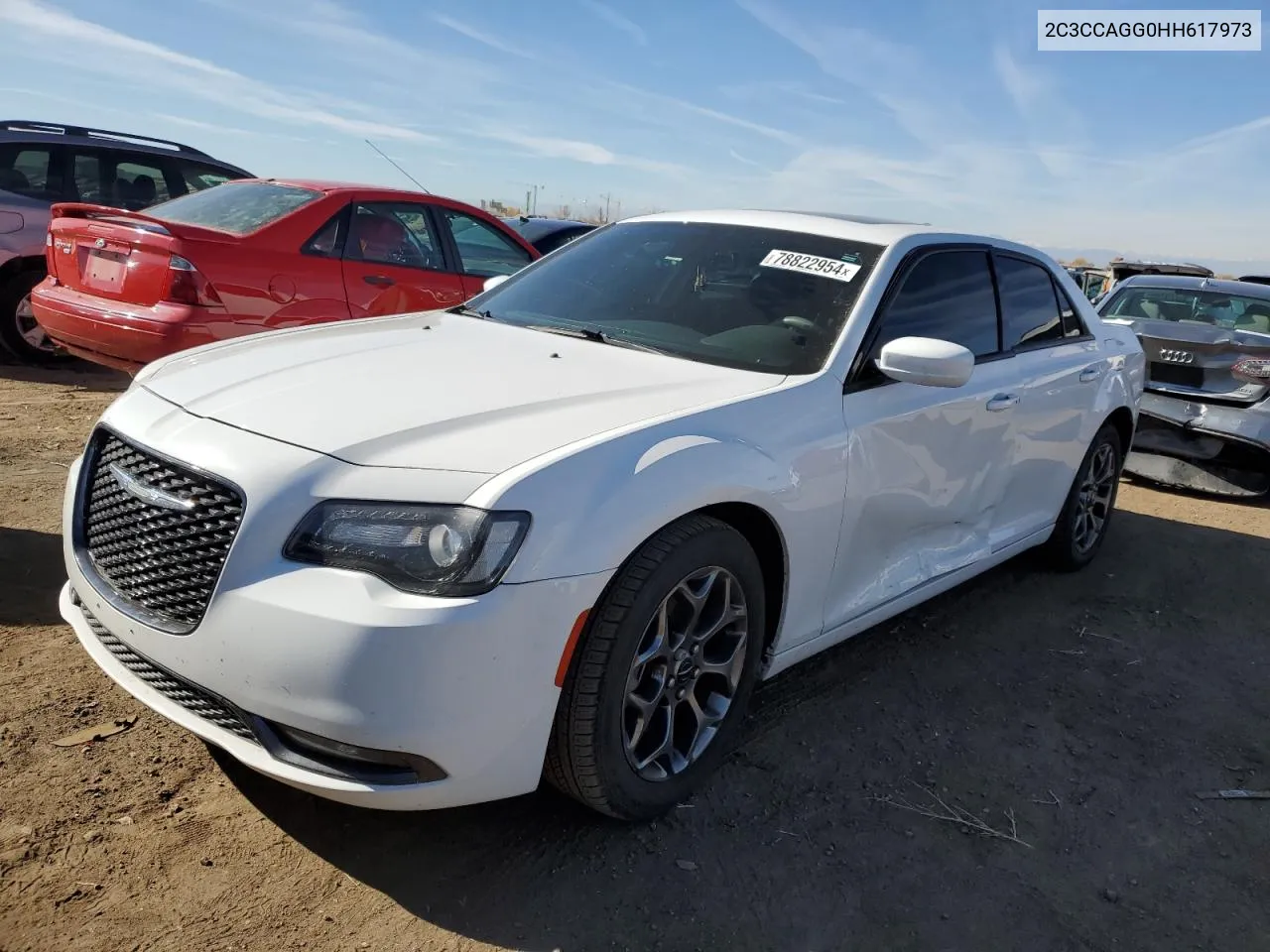 2017 Chrysler 300 S VIN: 2C3CCAGG0HH617973 Lot: 78822954